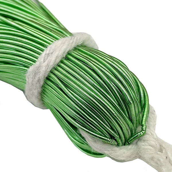 Smooth Dabka 1MM Aari Work Material Wire For Hand Embroidery Green Color