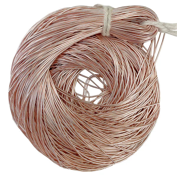 Smooth Dabka 1MM Aari Work Material Wire For Hand Embroidery Blush Pink Color