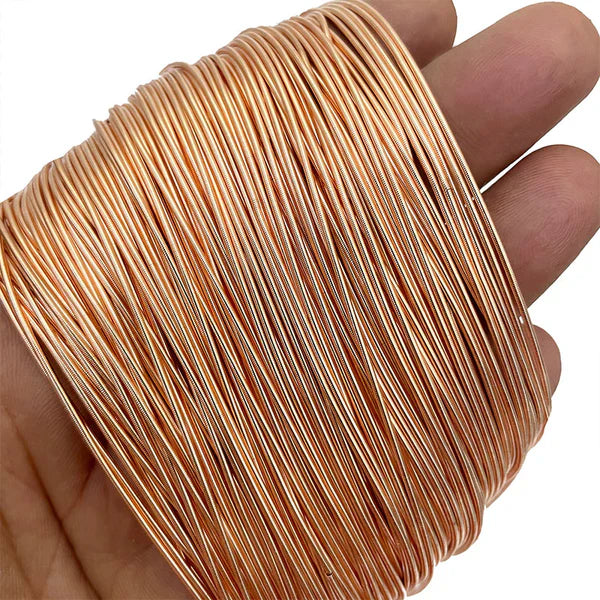Smooth Dabka 1MM Aari Work Material Wire For Hand Embroidery Salmon Peach Color