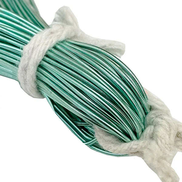Smooth Dabka 1MM Aari Work Material Wire For Hand Embroidery Tiffany Blue Color