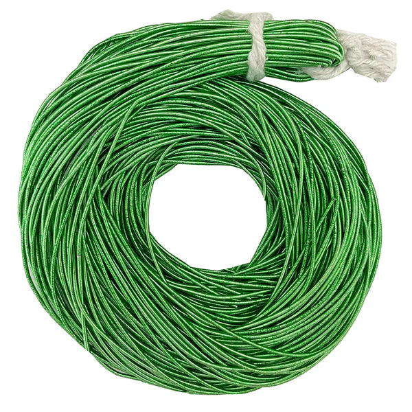 Smooth Kora Dabka 1MM Aari Work Material Wire For Hand Embroidery Matt Dyed Green Color
