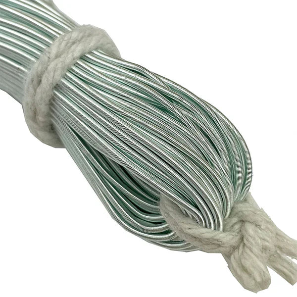 Smooth Kora Dabka 1MM Aari Work Material Wire For Hand Embroidery Matt Light Blue Color