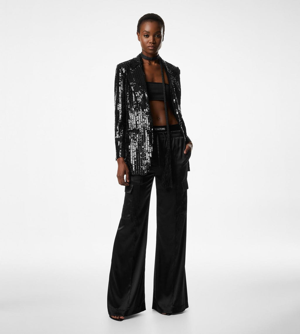 "BIANCA" SINGLE BREASTED PEAK LAPEL JACKET