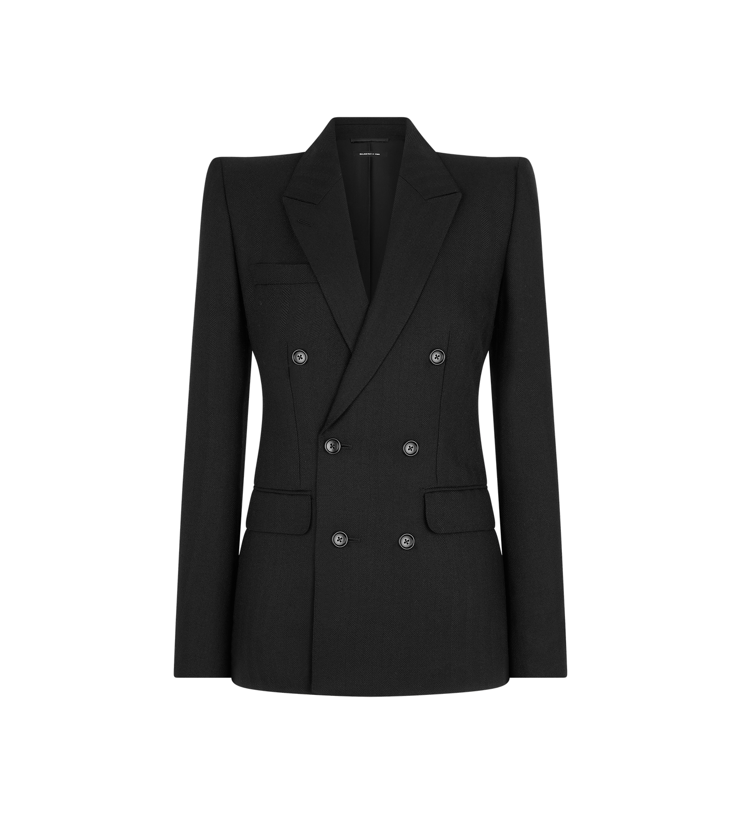 SHARP HERRINGBONE DOUBLE BREASTED JACKET