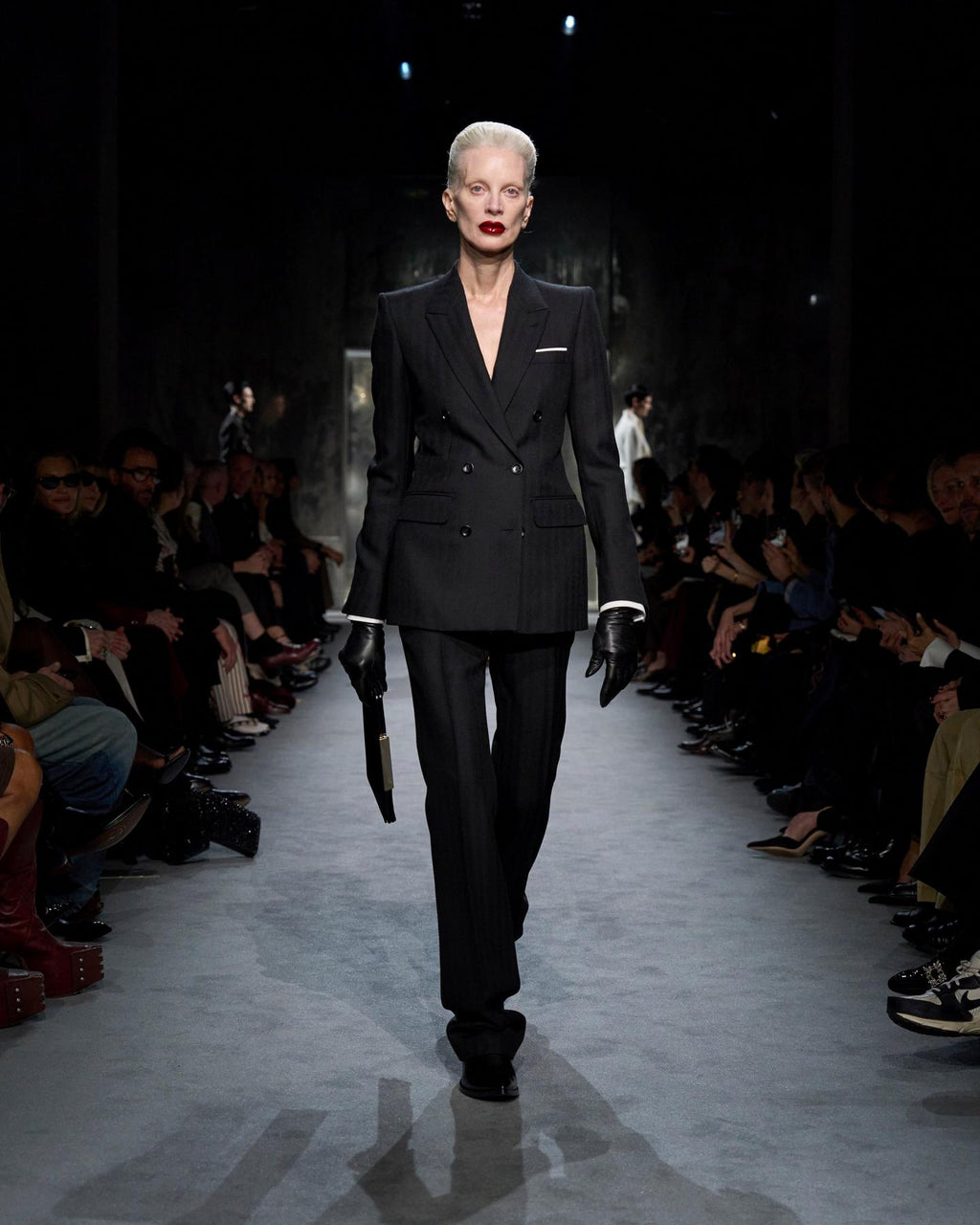 SHARP HERRINGBONE DOUBLE BREASTED JACKET