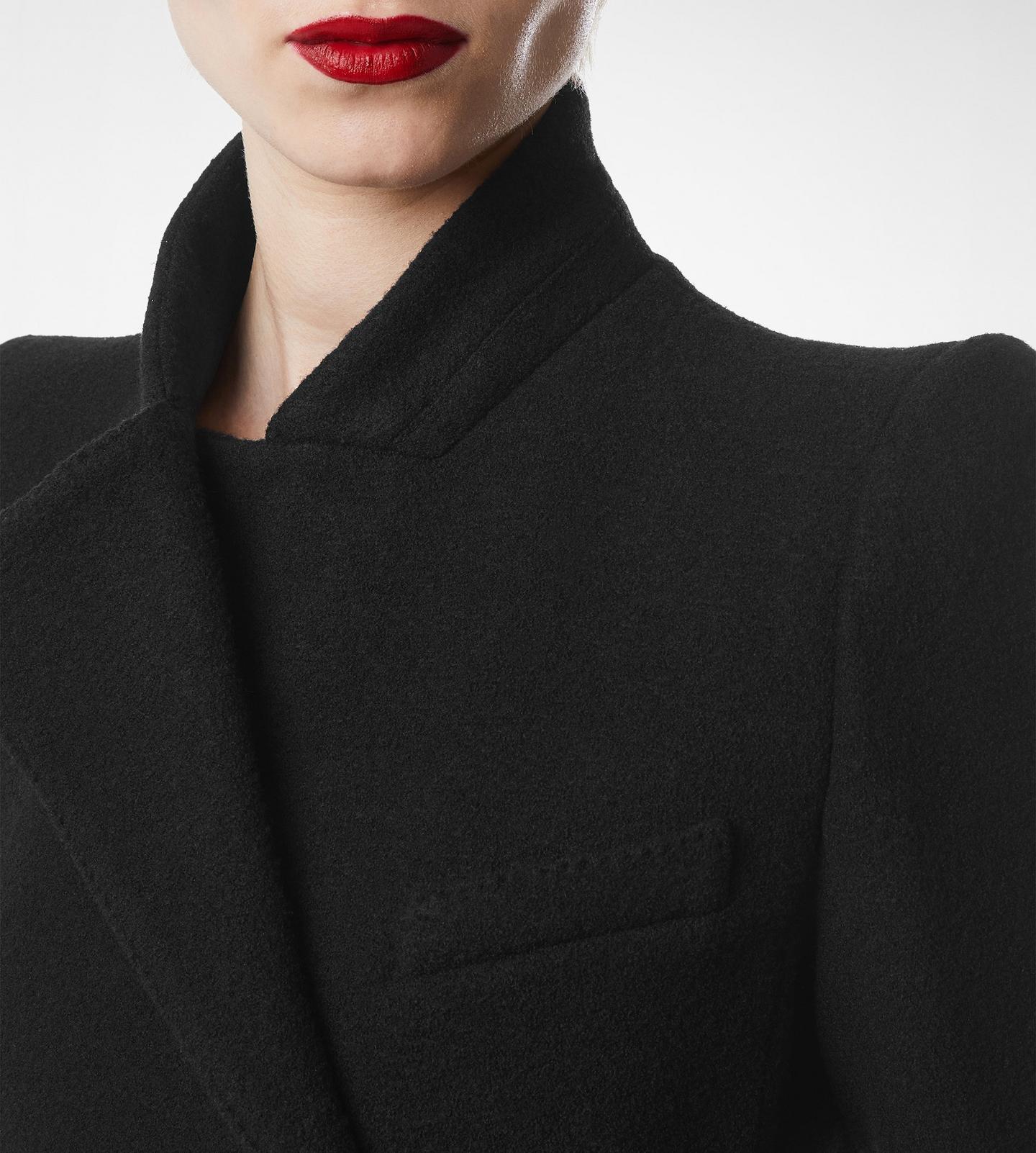 COMPACT STRETCH BOUCLE' WRAP JACKET