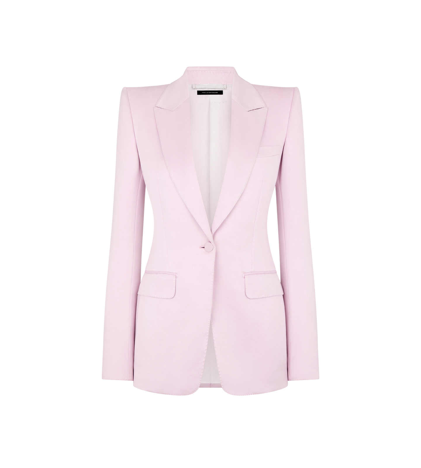 WASHED COTTON SILK BLEND DUCHESSE SINGLE BREASTED JACKET