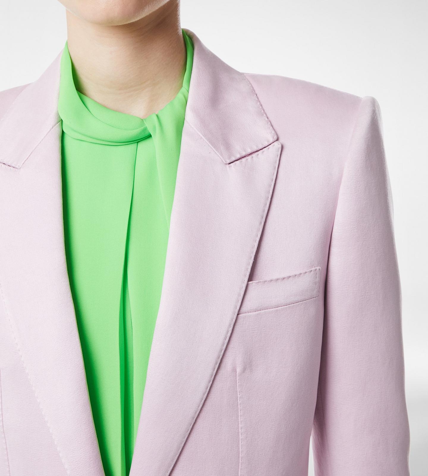 WASHED COTTON SILK BLEND DUCHESSE SINGLE BREASTED JACKET