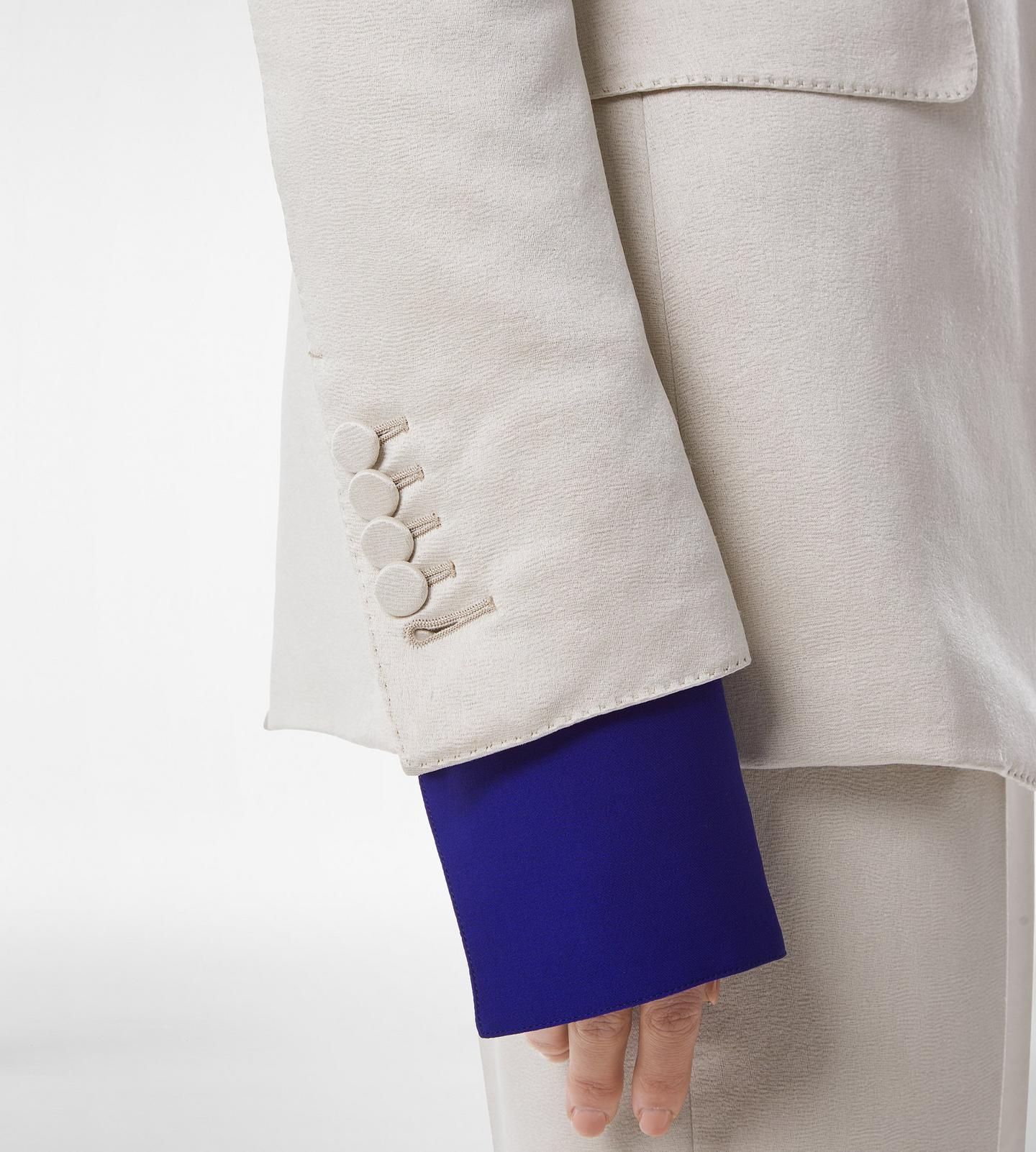 WASHED COTTON SILK BLEND DUCHESSE SINGLE BREASTED JACKET