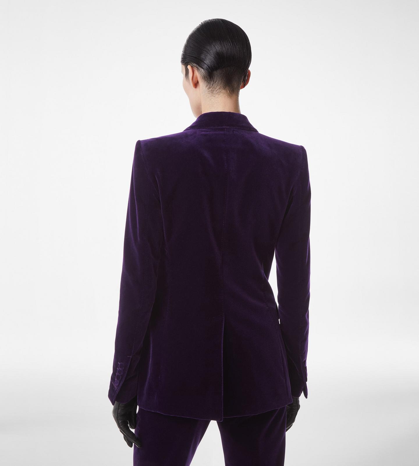 COTTON VELVET SINGLE BREASTED JACKET