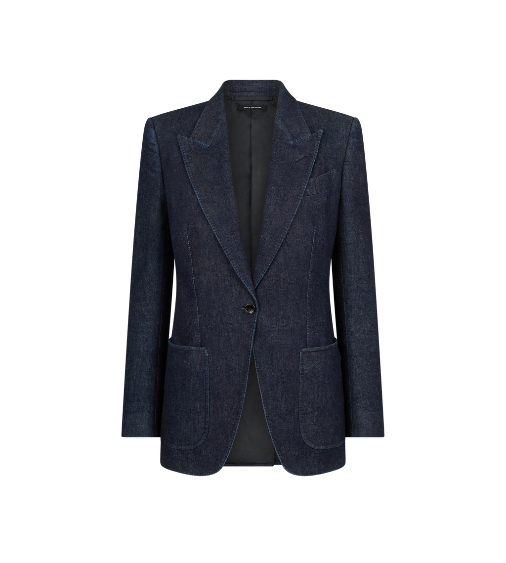 SINGLE BREASTED PEAK LAPEL JACKET