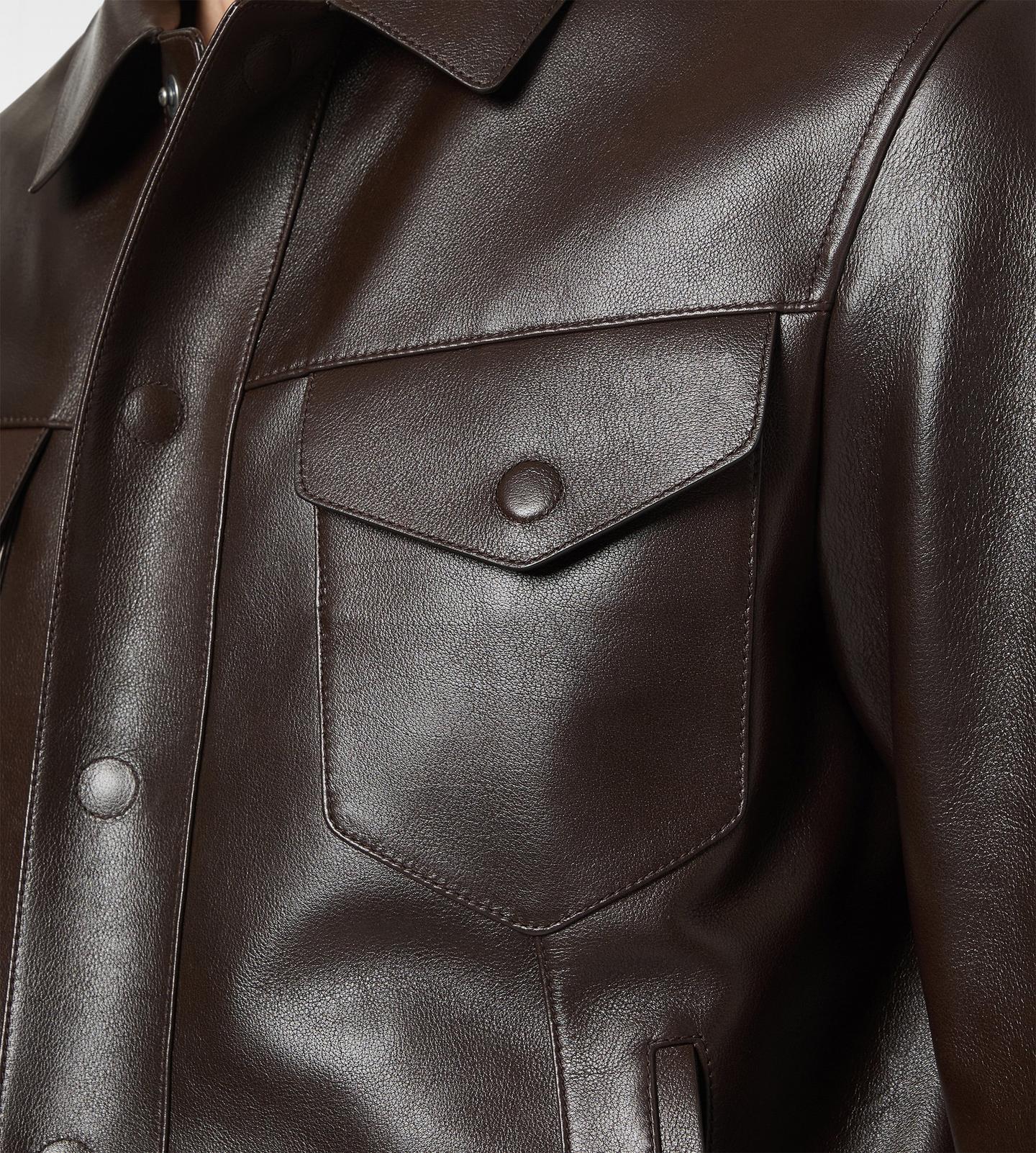 BUFFALO GRAIN LEATHER WESTERN JACKET