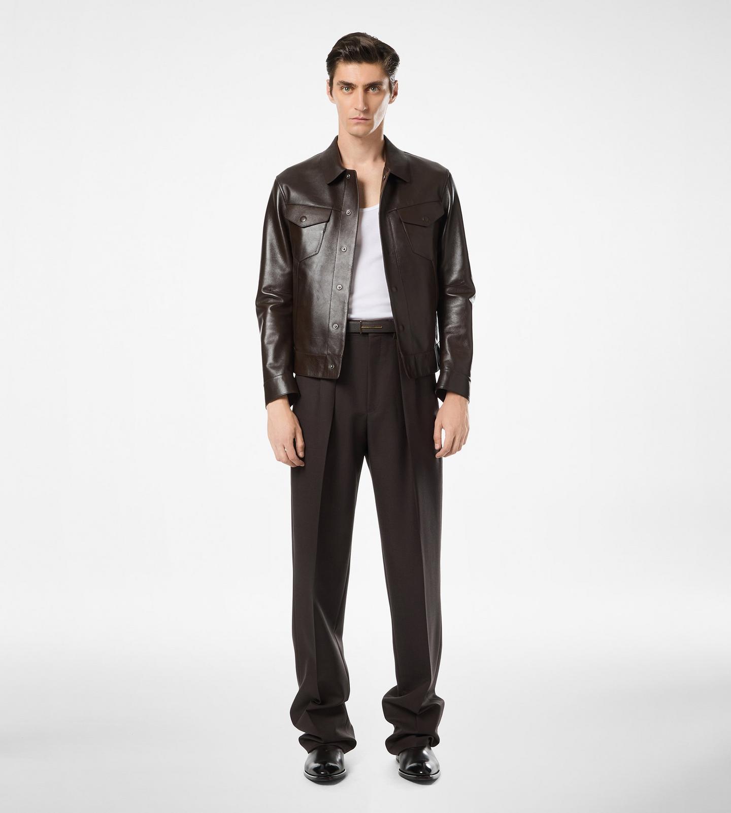 BUFFALO GRAIN LEATHER WESTERN JACKET