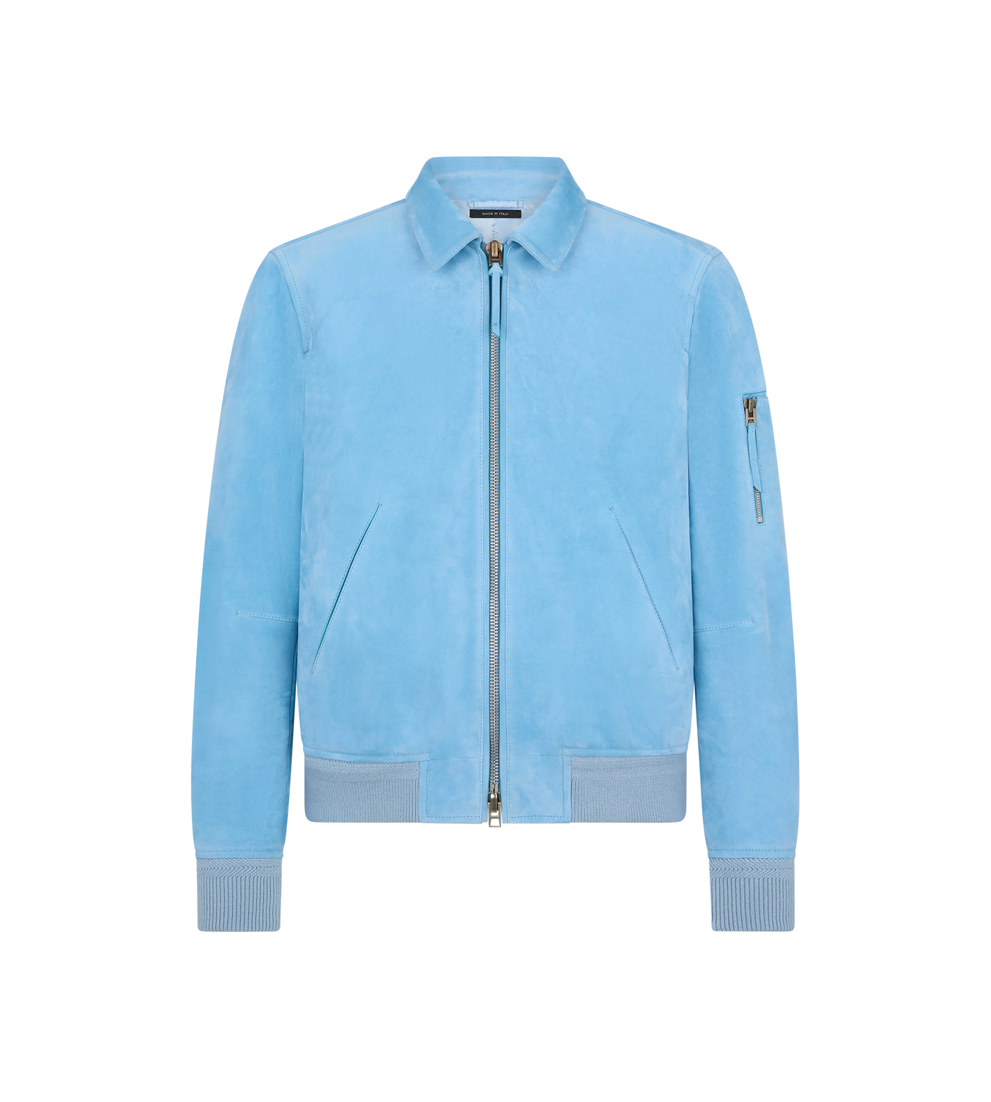 CASHMERE SUEDE COLLAR BLOUSON