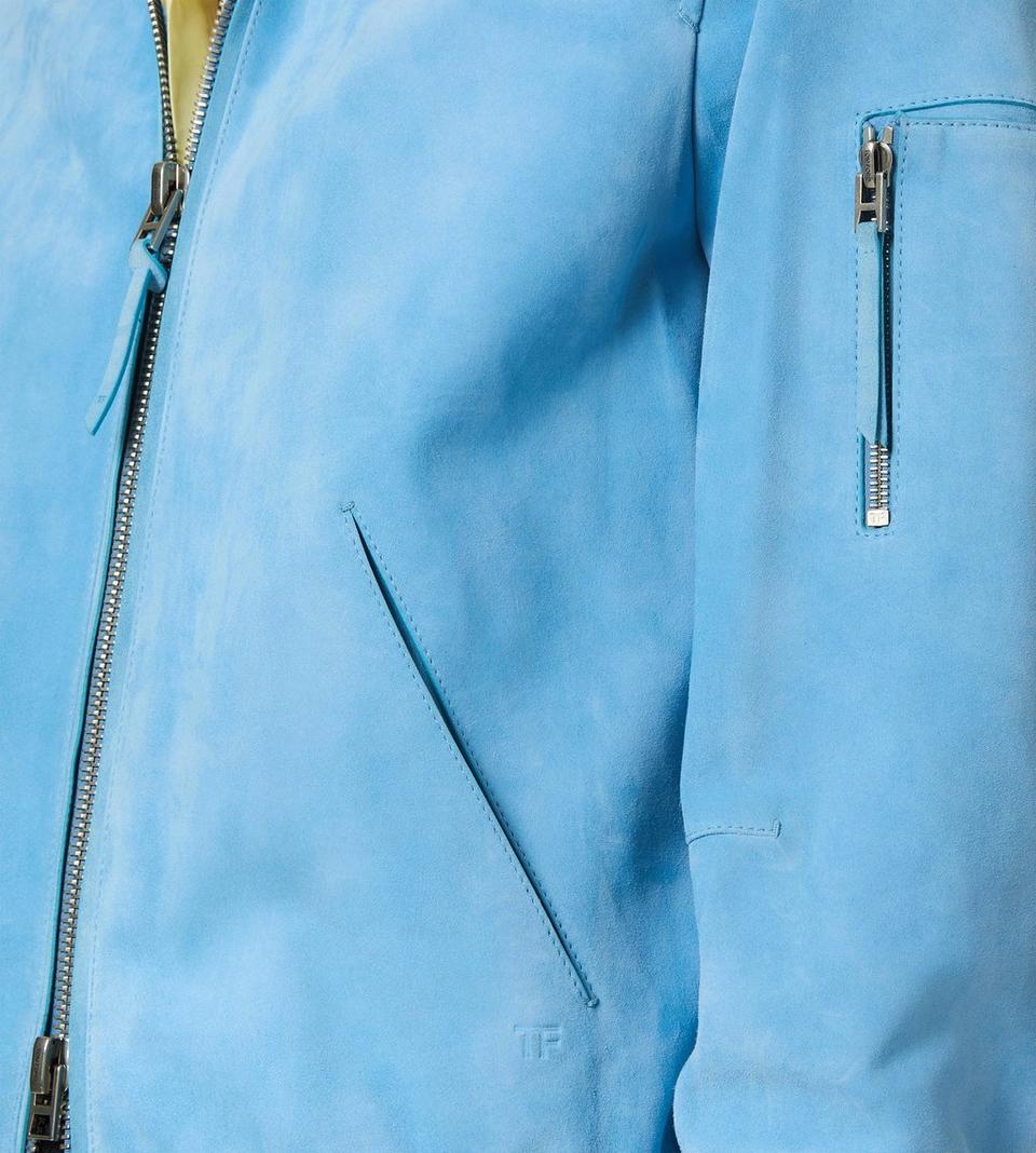 CASHMERE SUEDE COLLAR BLOUSON