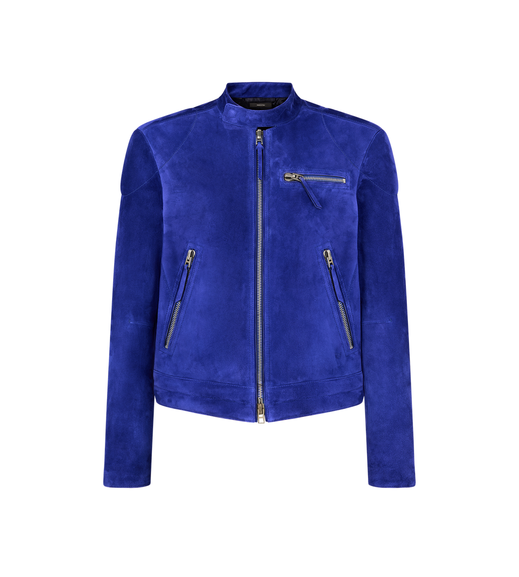 CASHMERE SUEDE BIKER