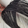 Stiff French Wire Gimp Wire Embroidery Black Color 1-1.25 mm thick