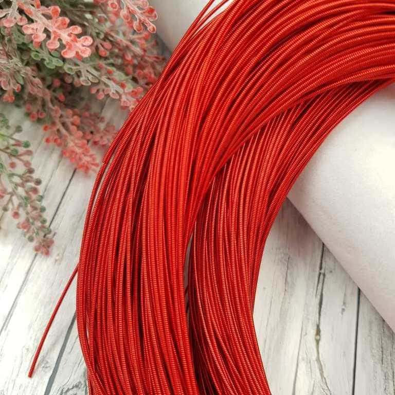 Stiff French Wire Red Color 1-1.25 mm thickness KS6147