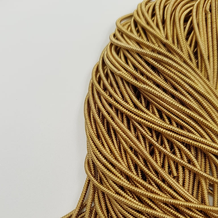 Spiral French Wire, 1.5 mm diameter, Brass Color, K6140