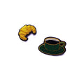 Brooch - Coffee and Croissant