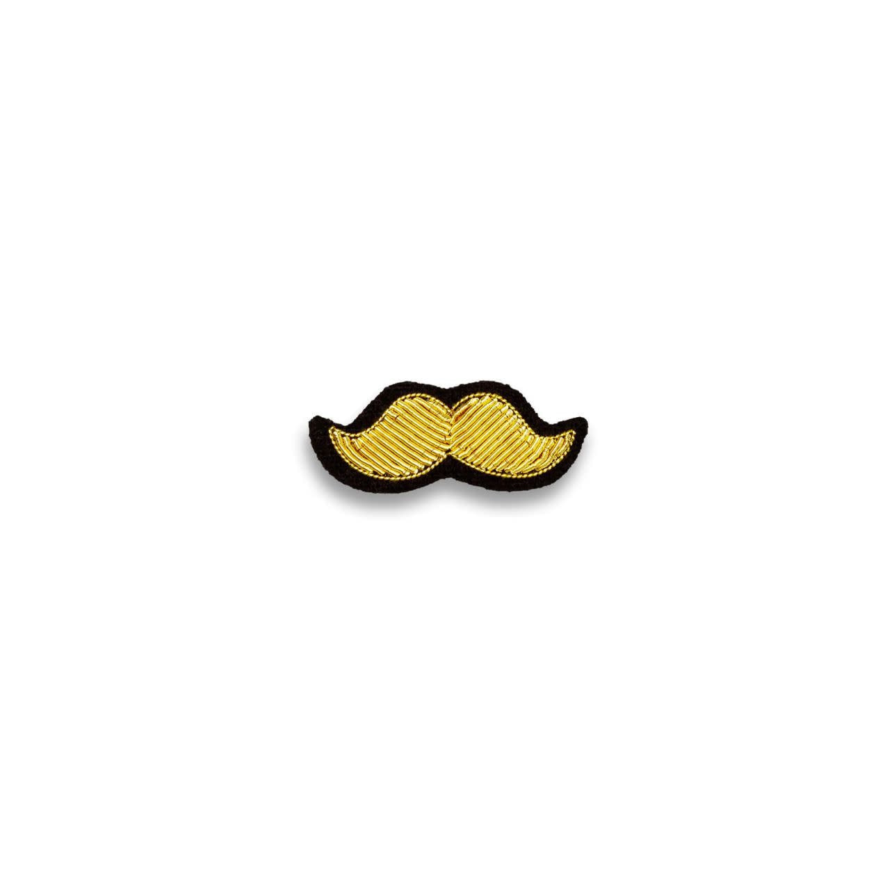 Brooch - Golden Moustache