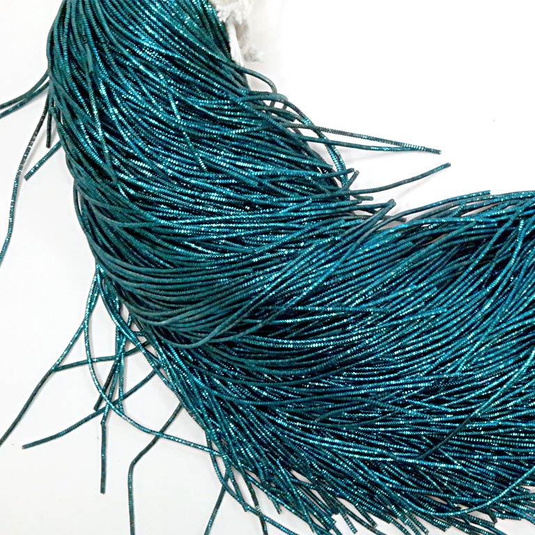 Bullion Wire French Wire Goldwork Embroidery Bullion Metallic thread Dark Cyan K5014