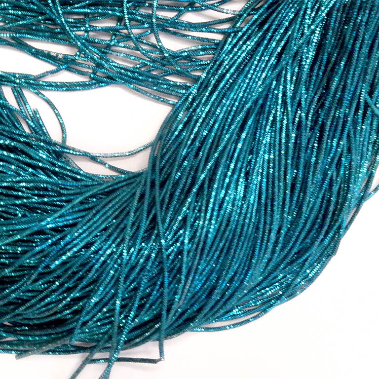 Bullion Wire French Wire Goldwork Embroidery Bullion Metallic thread Dark Cyan K5014