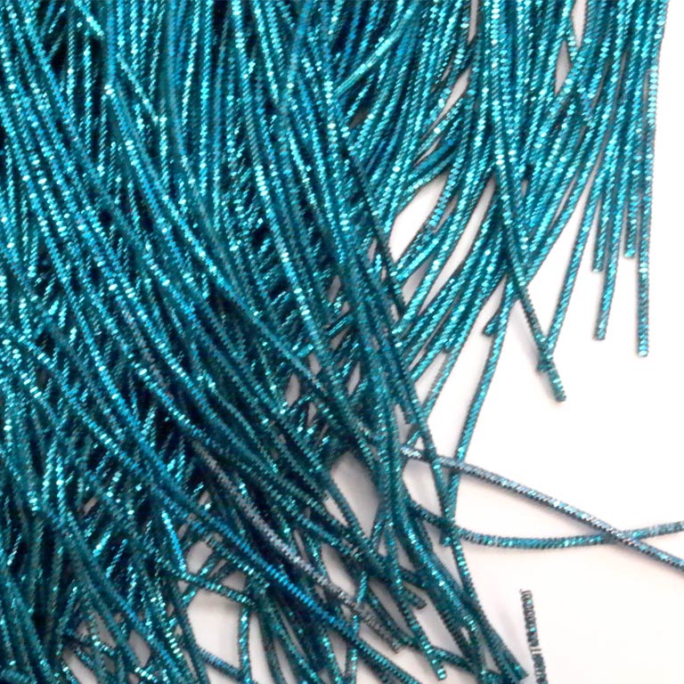 Bullion Wire French Wire Goldwork Embroidery Bullion Metallic thread Dark Cyan K5014