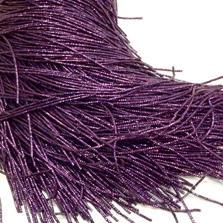 Bullion Wire French Wire Goldwork Embroidery Bullion Metallic thread Dark Violet K5015