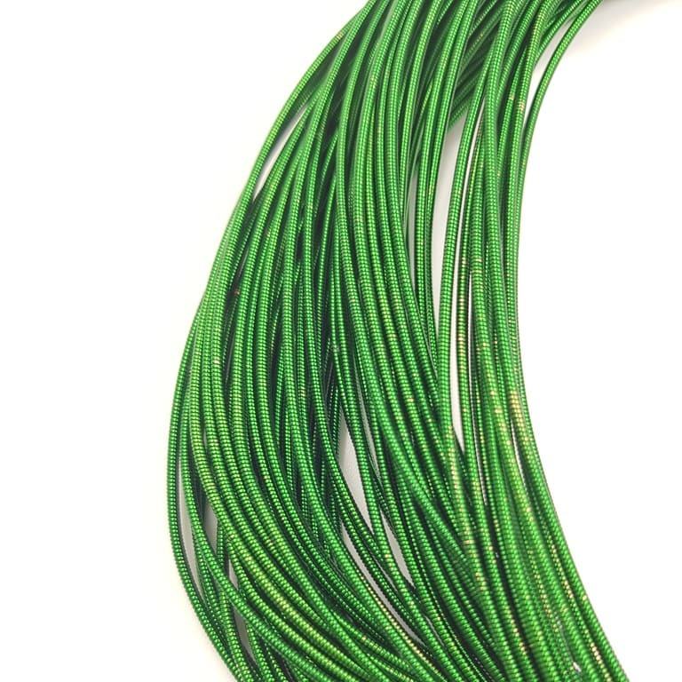 Stiff French Wire, 1-1,25mm diameter, Dark Green Color, KS7720